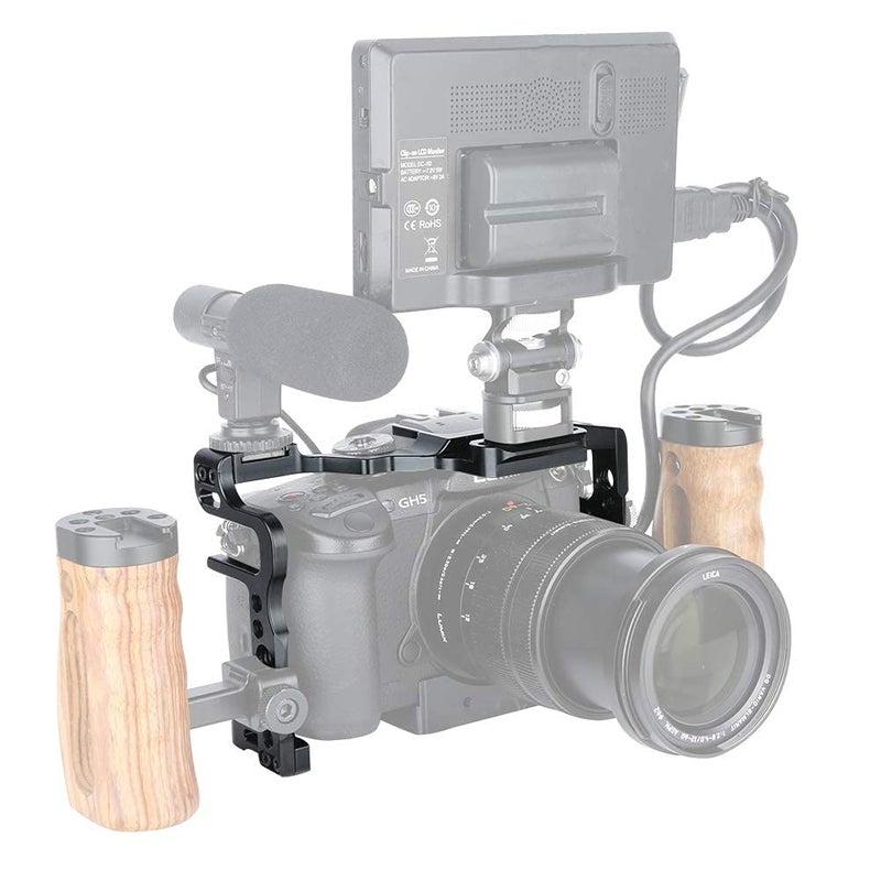 NICEYRIG قفص NICEYRIG لكاميرا باناسونيك لوميكس GH5/GH5 II/GH5S، مدمج مع قفل كابل الكاميرا وحامل حذاء بارد - 191 - Image 2